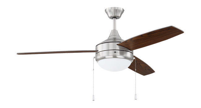 PHA52BNK3 - Phaze 52" 3 Blade Ceiling Fan with Light Kit - Brushed Polished Nickel