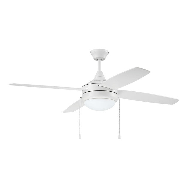 PHA52W4 - Phaze 52" 4 Blade Ceiling Fan with Light Kit - White