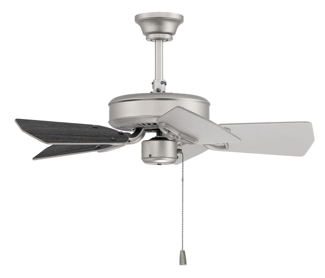 PI30BN5 - Piccolo 30" 5 Blade Ceiling Fan - Pull Chain - Brushed Satin Nickel