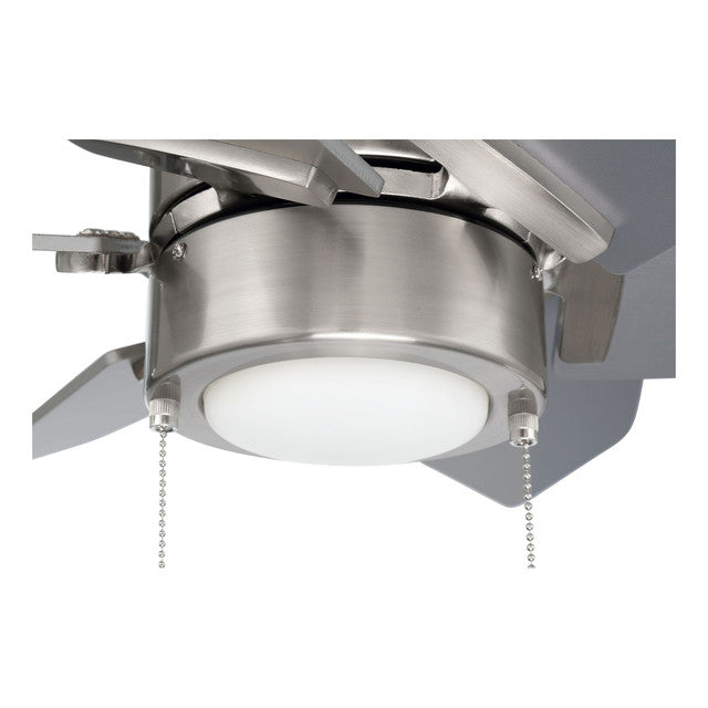 PPT24BNK6 - Propel II 24" 6 Blade Ceiling Fan with Light Kit - Pull Chain - Brushed Polished Nickel