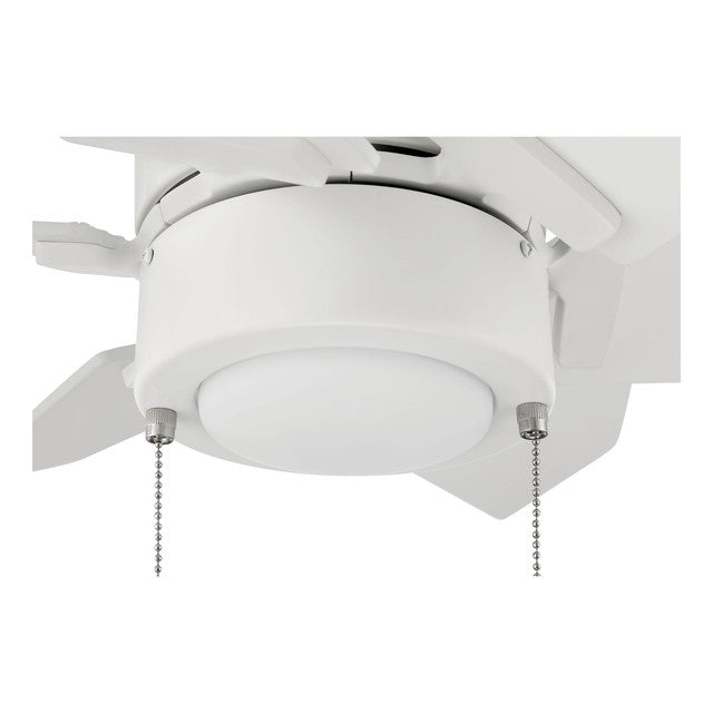 PPT24W6 - Propel II 24" 6 Blade Indoor / Outdoor Ceiling Fan with Light Kit - Pull Chain - White