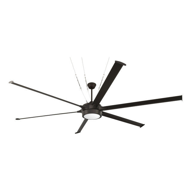 PRT102ESP6 - Prost 102" 6 Blade Indoor / Outdoor Ceiling Fan with Light Kit - Remote/WiFi - Espresso