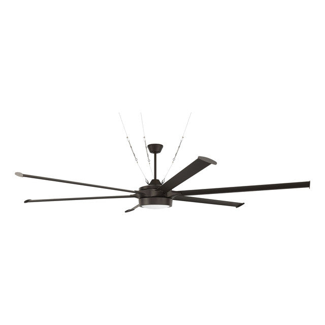 PRT102ESP6 - Prost 102" 6 Blade Indoor / Outdoor Ceiling Fan with Light Kit - Remote/WiFi - Espresso