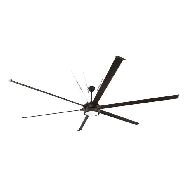 PRT120ESP6 - Prost 120" 6 Blade Indoor / Outdoor Ceiling Fan with Light Kit - Remote/WiFi - Espresso