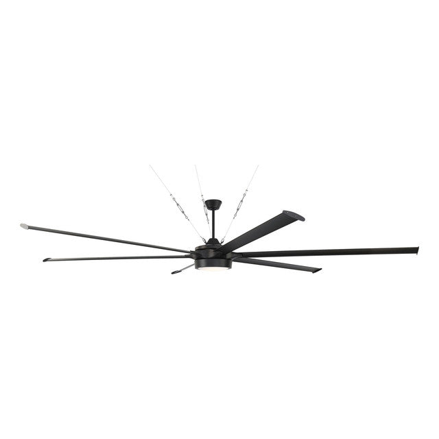 PRT120FB6 - Prost 120" 6 Blade Indoor / Outdoor Ceiling Fan with Light Kit - Remote/WiFi - Flat Blac