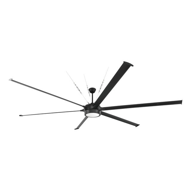 PRT120FB6 - Prost 120" 6 Blade Indoor / Outdoor Ceiling Fan with Light Kit - Remote/WiFi - Flat Blac