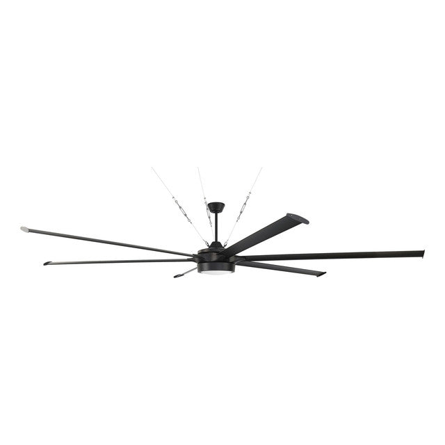 PRT120FB6 - Prost 120" 6 Blade Indoor / Outdoor Ceiling Fan with Light Kit - Remote/WiFi - Flat Blac