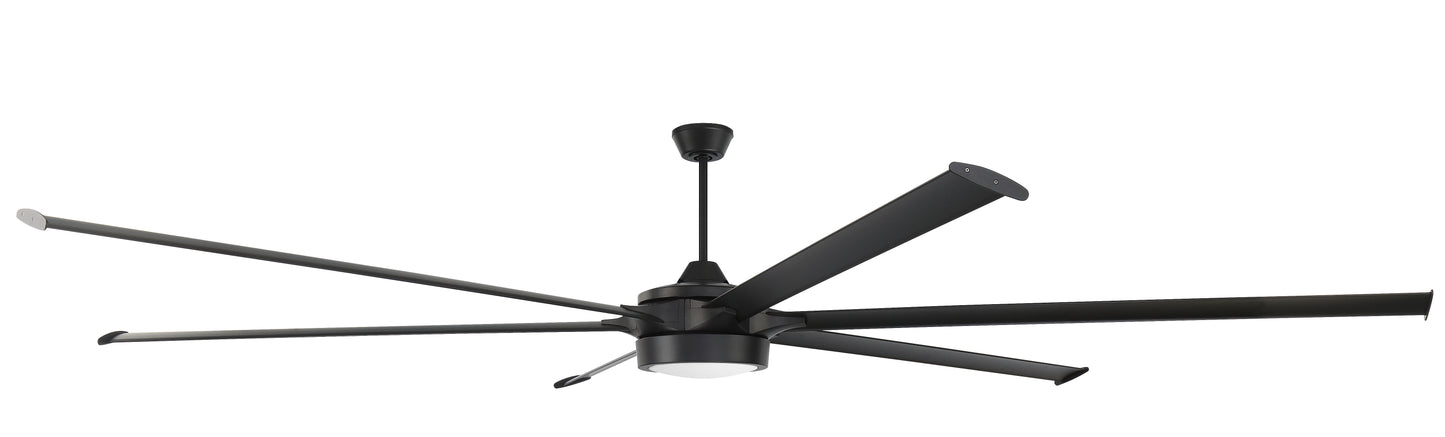 PRT120FB6 - Prost 120" 6 Blade Indoor / Outdoor Ceiling Fan with Light Kit - Remote/WiFi - Flat Blac