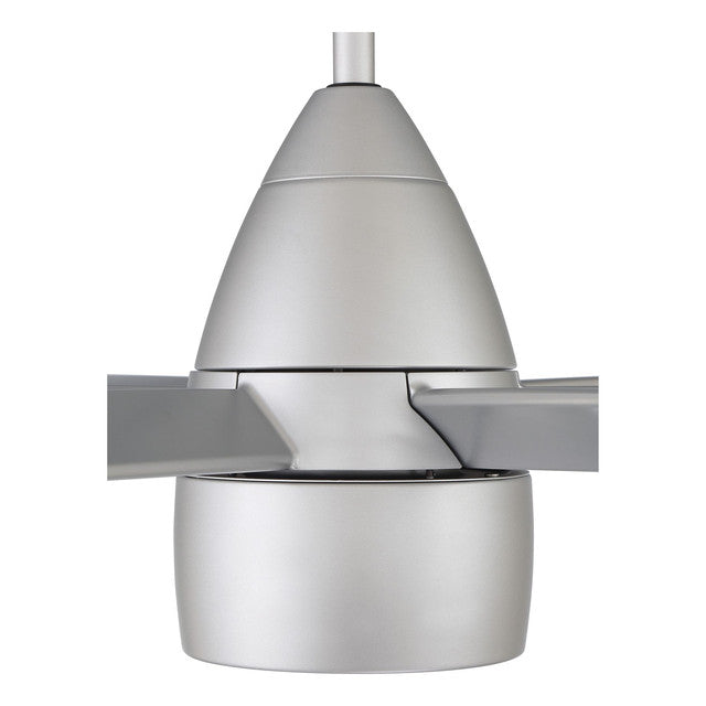 QRK54TI6 - Quirk 54" 6 Blade Indoor / Outdoor Ceiling Fan with Light Kit - Wi-Fi Remote Control - Ti