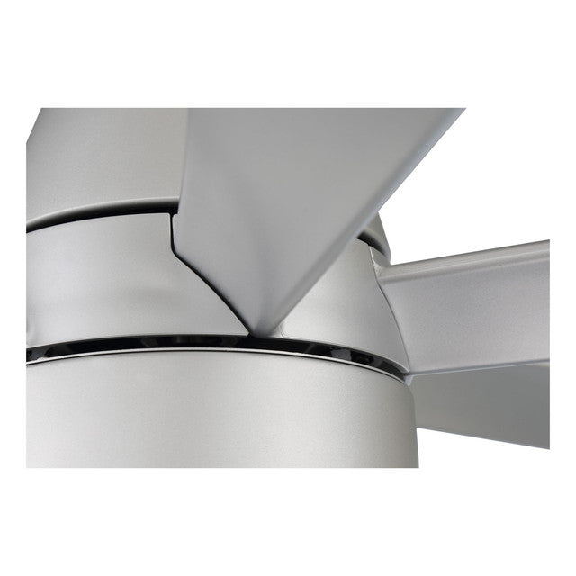 QRK54TI6 - Quirk 54" 6 Blade Indoor / Outdoor Ceiling Fan with Light Kit - Wi-Fi Remote Control - Ti