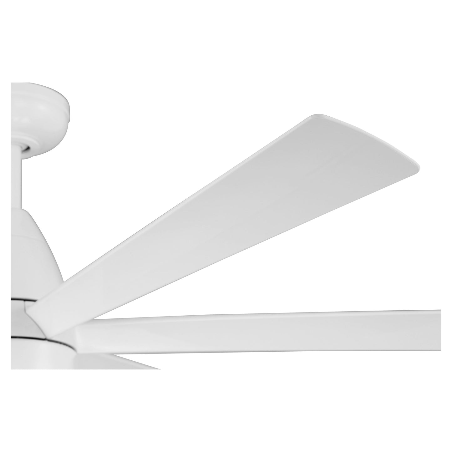 QRK54W6 - Quirk 54" 6 Blade Indoor / Outdoor Ceiling Fan with Light Kit - Wi-Fi Remote Control - Whi
