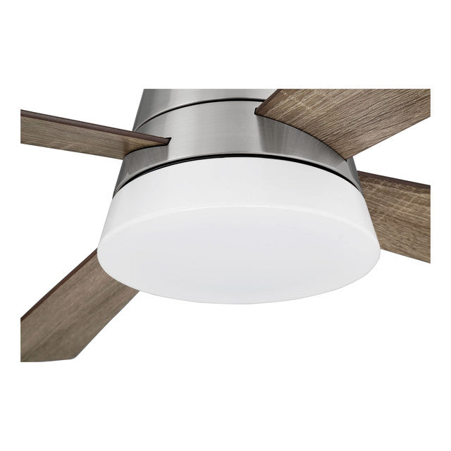 REV52BNK4 - Revello 52" 4 Blade Ceiling Fan with Light Kit - Remote & Wall Control - Brushed Polishe