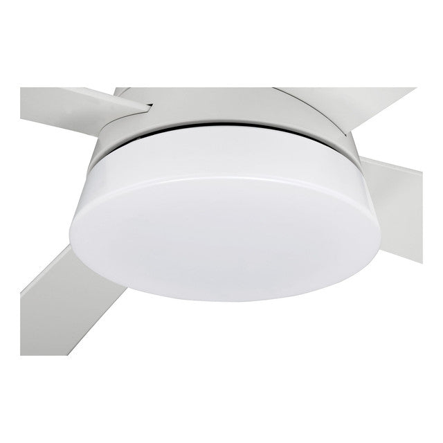REV52W4 - Revello 52" 4 Blade Ceiling Fan with Light Kit - Remote & Wall Control - White