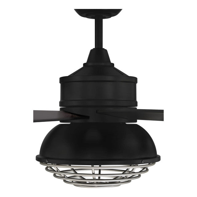 RGD52FBPN6 - Rugged 52" 6 Blade Indoor / Outdoor Ceiling Fan with Light Kit - Remote/WiFi - Flat Bla