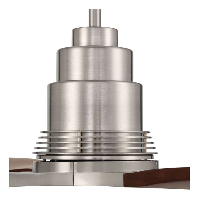 RIC60BNK4 - Ricasso 60" 4 Blade Ceiling Fan with Light Kit - Remote & Wall Control - Brushed Polishe