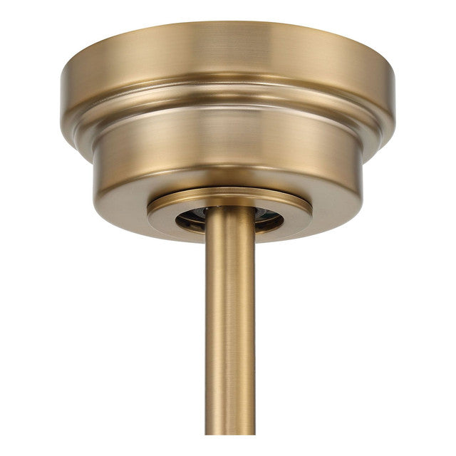 RIC60SB4 - Ricasso 60" 4 Blade Ceiling Fan with Light Kit - Remote & Wall Control - Satin Brass