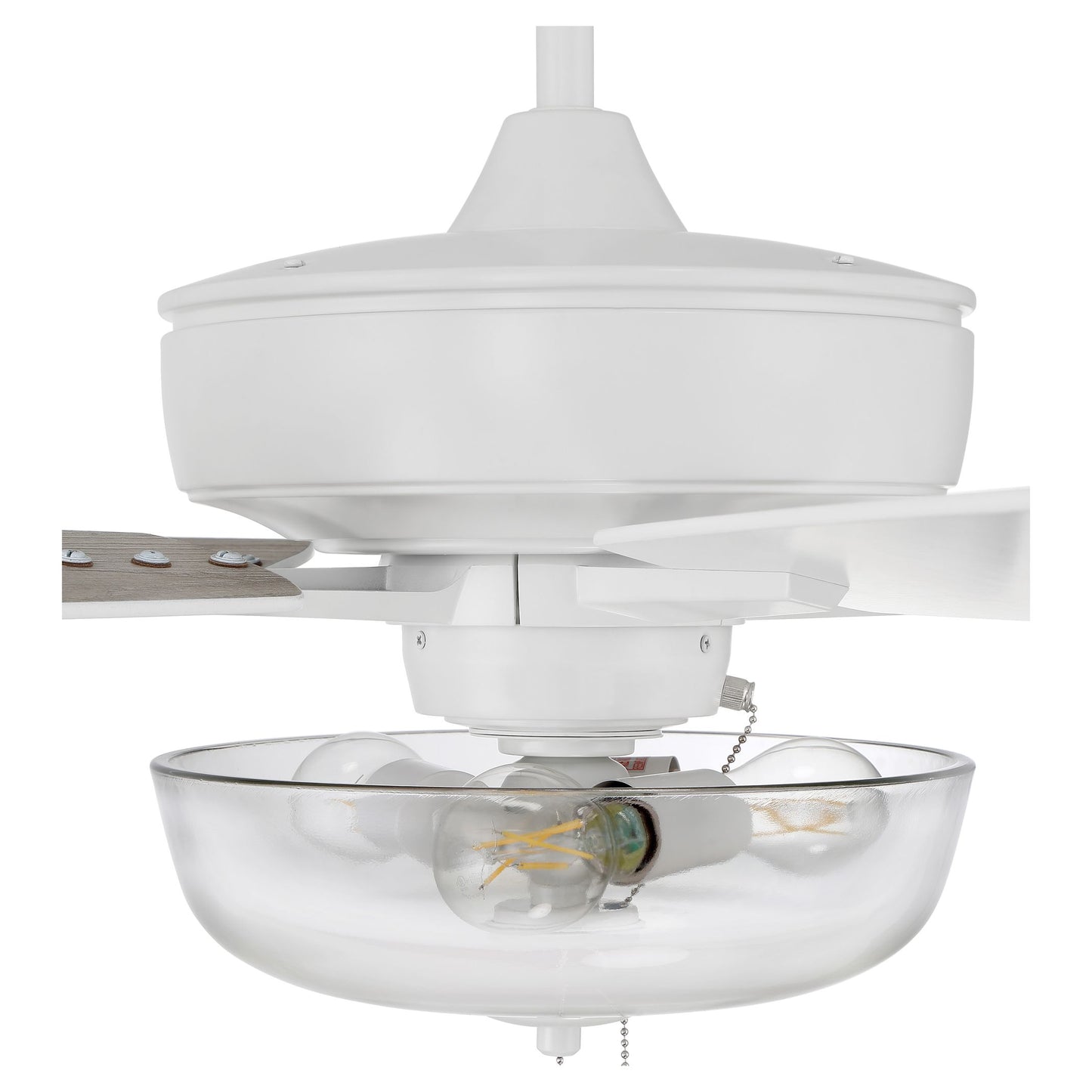 S101W5-60WWOK - Super Pro 101 60" 5 Blade Ceiling Fan with Light Kit - Pull Chain - White