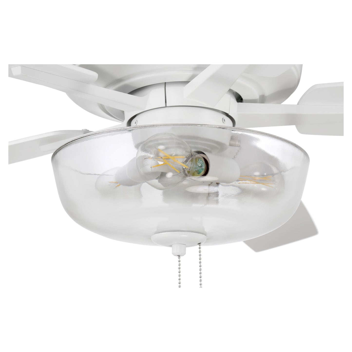 S101W5-60WWOK - Super Pro 101 60" 5 Blade Ceiling Fan with Light Kit - Pull Chain - White