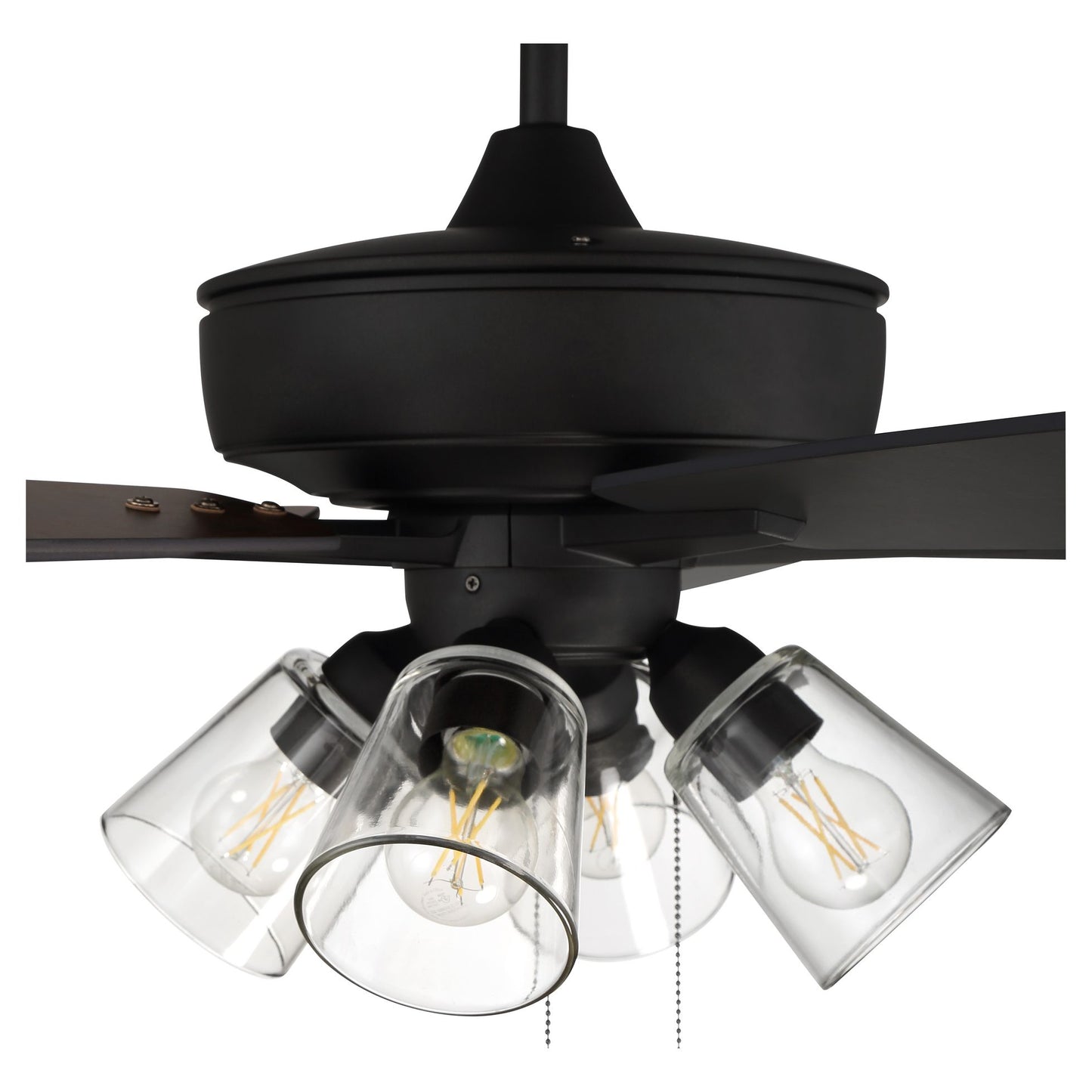 S104ESP5-60ESPWLN - Super Pro 104 60" 5 Blade Ceiling Fan with Light Kit - Pull Chain - Espresso