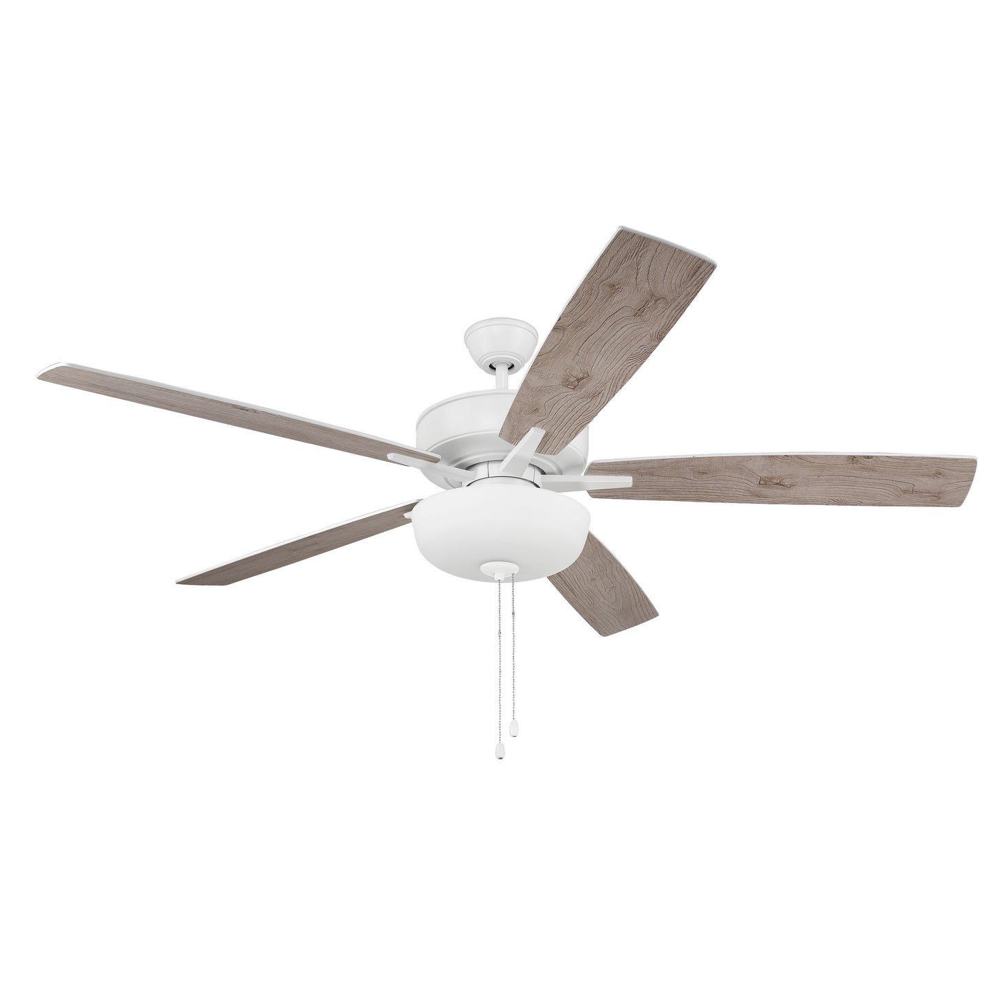 S111W5-60WWOK - Super Pro 111 60" 5 Blade Ceiling Fan with Light Kit - Pull Chain - White
