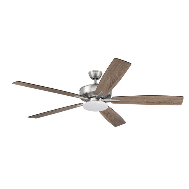 S112BNK5-60DWGWN - Super Pro 112 60" 5 Blade Ceiling Fan with Light Kit - Hard-wire - Brushed Polish