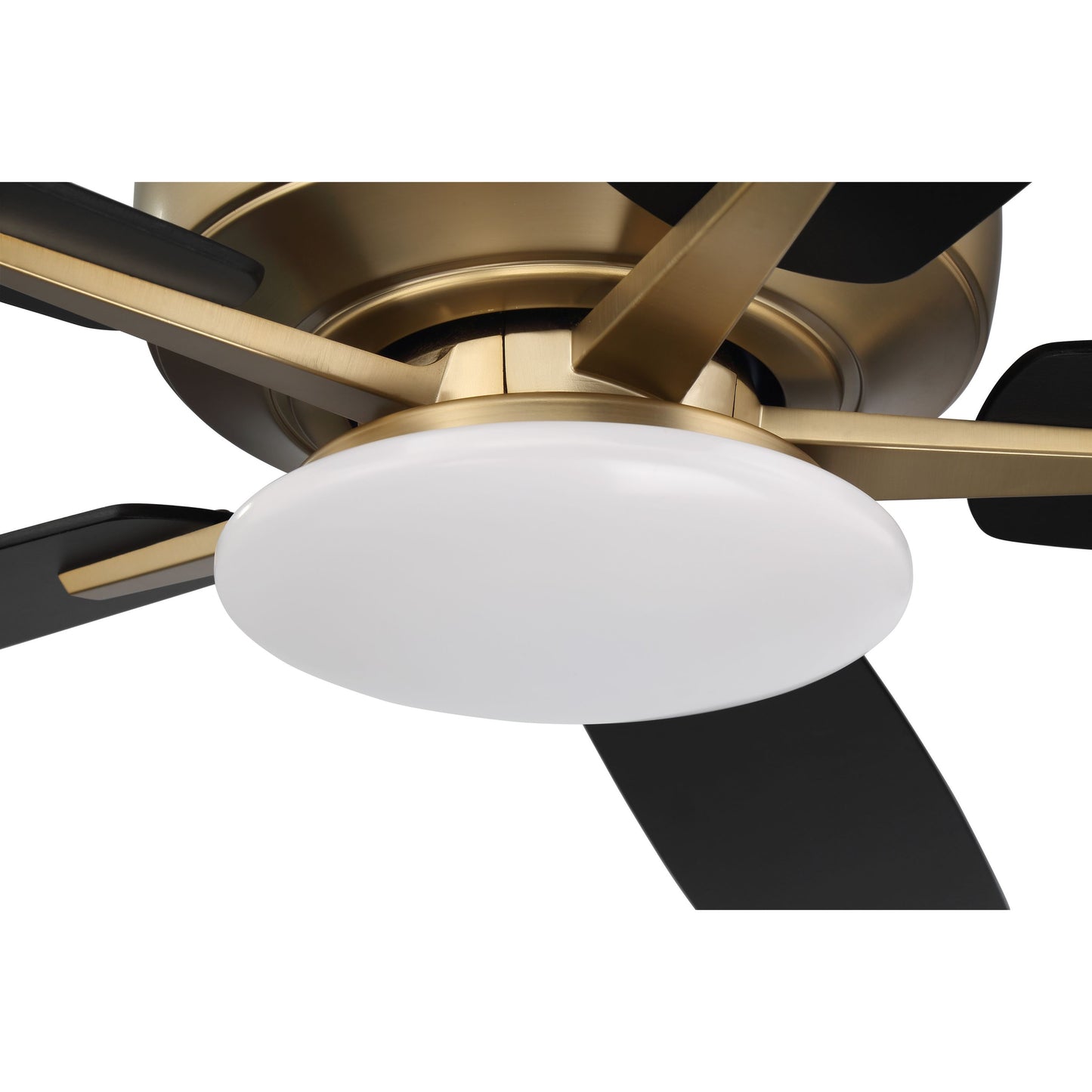 S112SB5-60BWNFB - Super Pro 112 60" 5 Blade Ceiling Fan with Light Kit - Hard-wire - Satin Brass