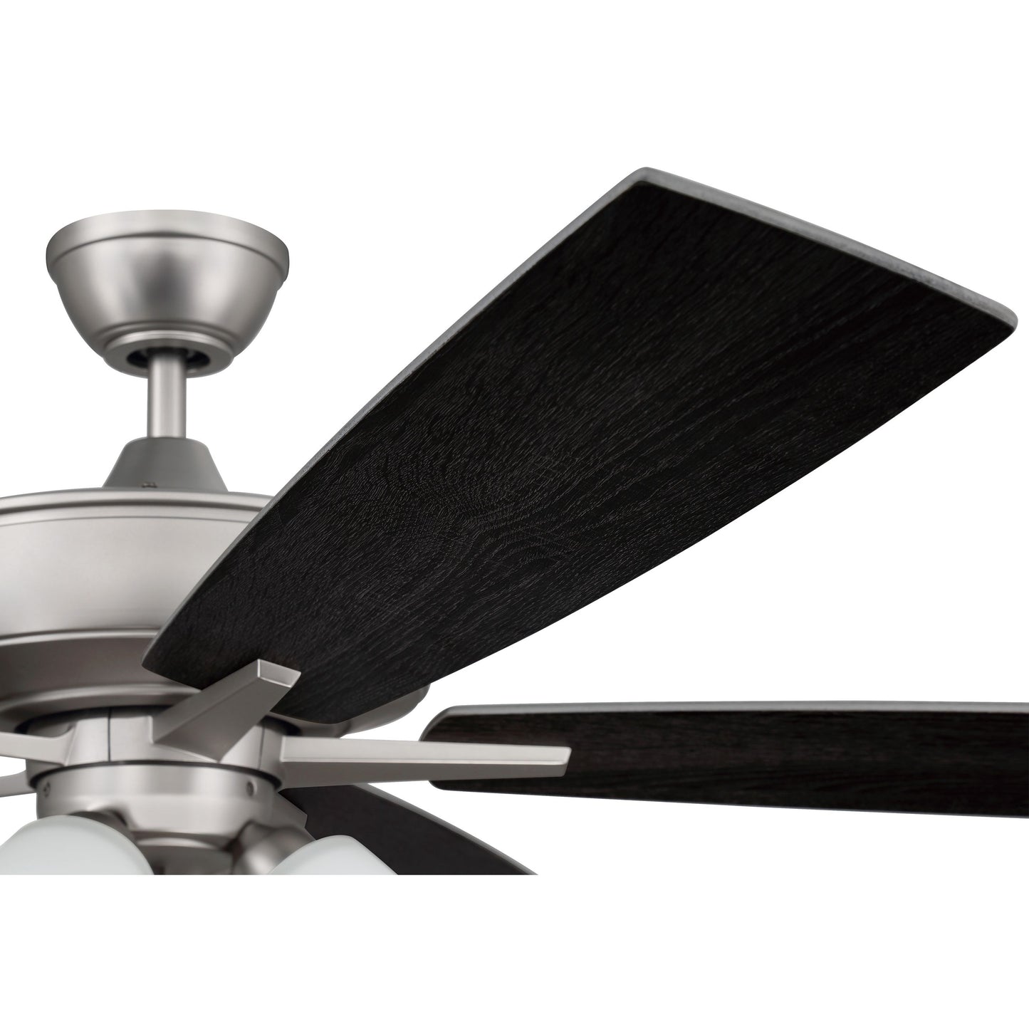 S114BN5-60BNGW - Super Pro 114 60" 5 Blade Ceiling Fan with Light Kit - Pull Chain - Brushed Satin N