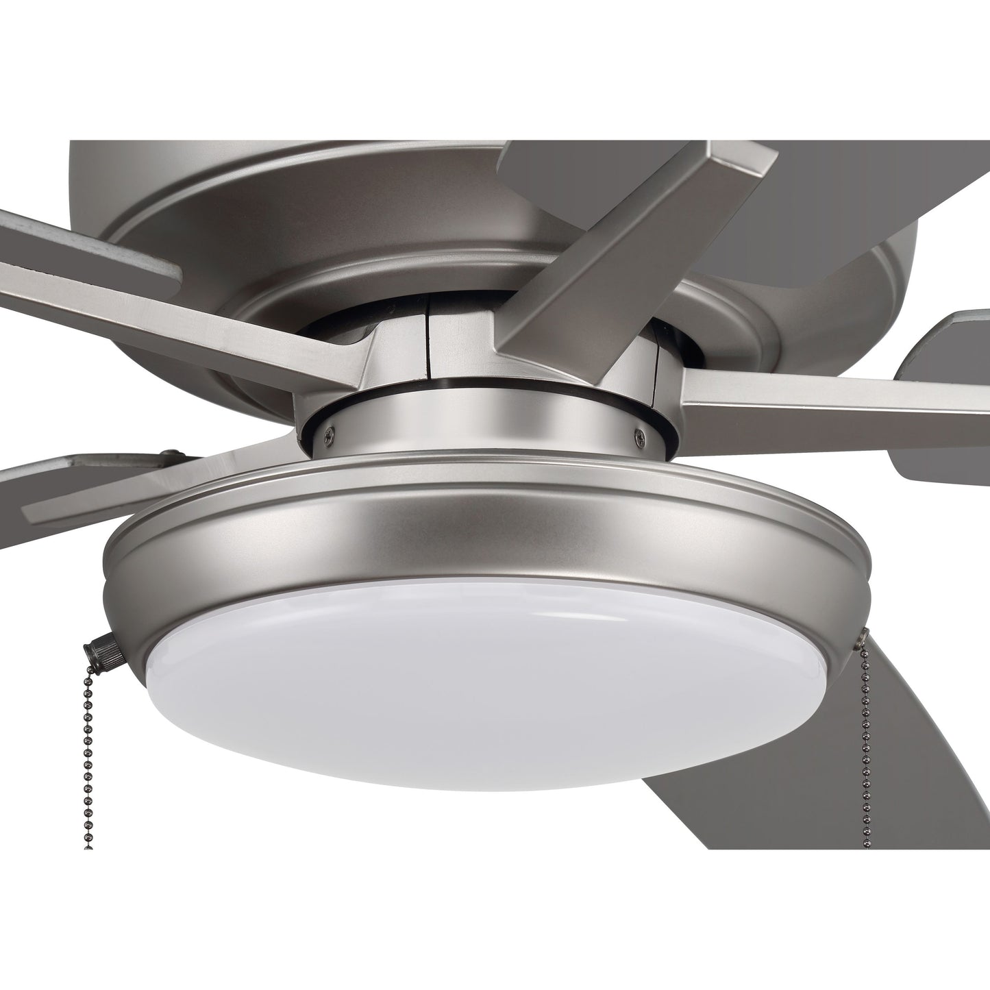 S119BN5-60BNGW - Super Pro 119 60" 5 Blade Ceiling Fan with Light Kit - Pull Chain - Brushed Satin N