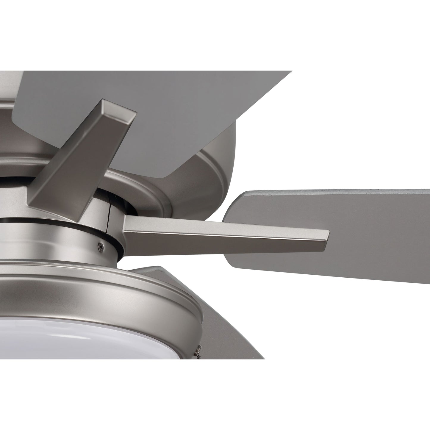 S119BN5-60BNGW - Super Pro 119 60" 5 Blade Ceiling Fan with Light Kit - Pull Chain - Brushed Satin N