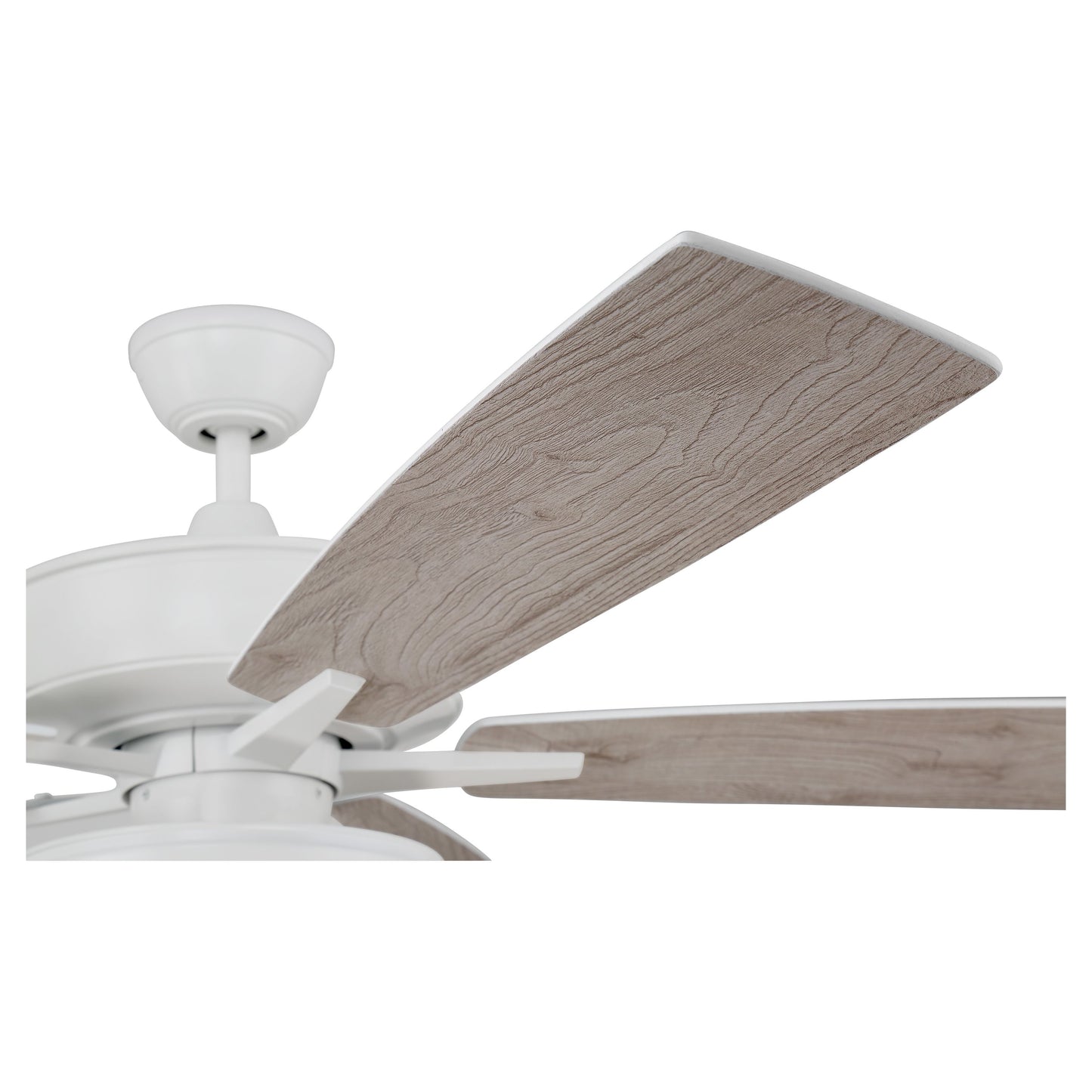 S119W5-60WWOK - Super Pro 119 60" 5 Blade Ceiling Fan with Light Kit - Pull Chain - White