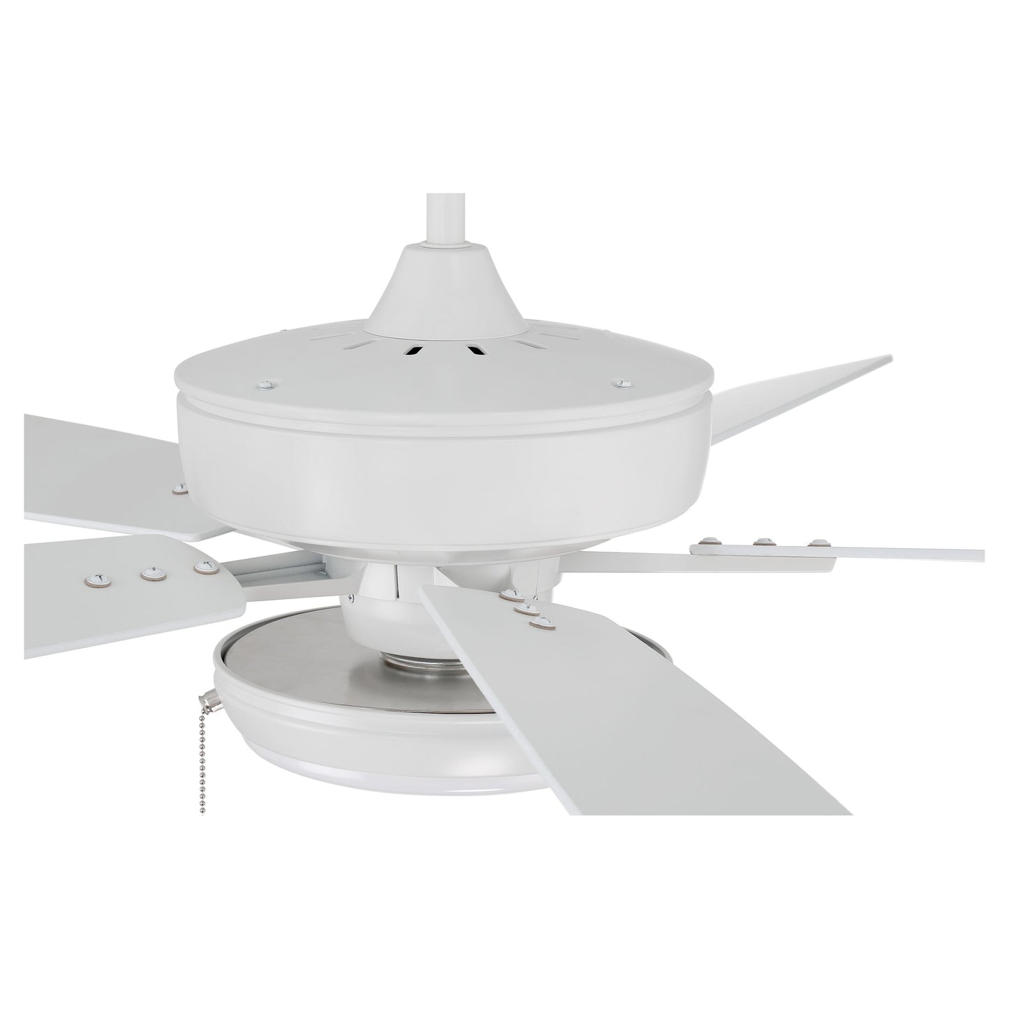 S119W5-60WWOK - Super Pro 119 60" 5 Blade Ceiling Fan with Light Kit - Pull Chain - White