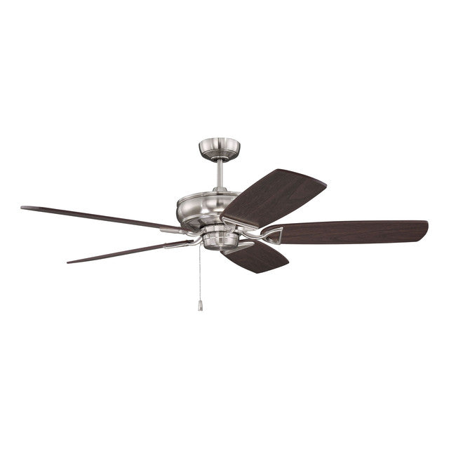 SAP56BNK5 - Supreme Air Plus 56" 5 Blade Ceiling Fan - Pull Chain - Brushed Polished Nickel