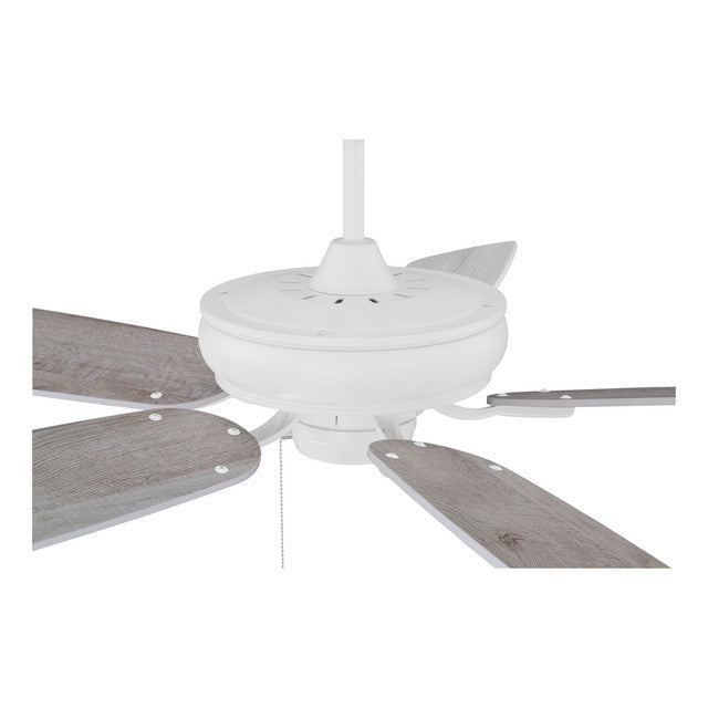 SAP56MWW5 - Supreme Air Plus 56" 5 Blade Indoor / Outdoor Ceiling Fan - Pull Chain - Matte White