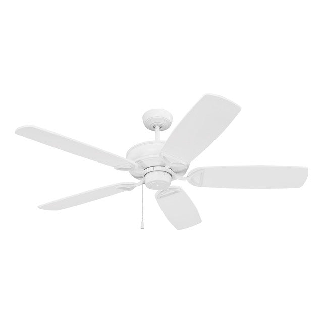 SAP56MWW5 - Supreme Air Plus 56" 5 Blade Indoor / Outdoor Ceiling Fan - Pull Chain - Matte White