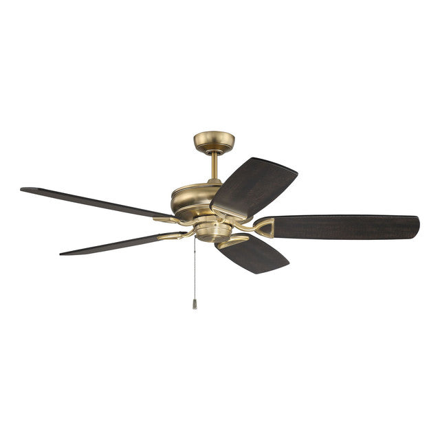 SAP56SB5 - Supreme Air Plus 56" 5 Blade Ceiling Fan - Pull Chain - Satin Brass