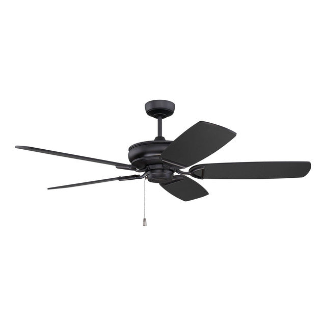 SAP56FB5 - Supreme Air Plus 56" 5 Blade Indoor / Outdoor Ceiling Fan - Pull Chain - Flat Black