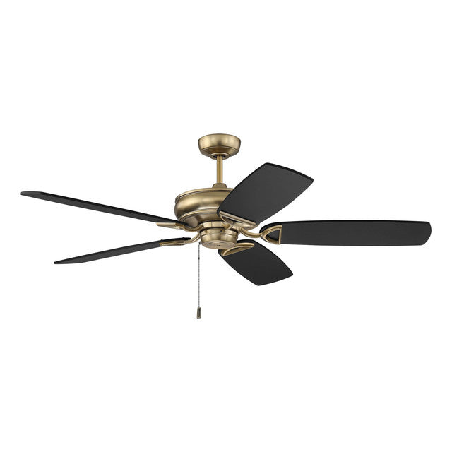 SAP56SB5 - Supreme Air Plus 56" 5 Blade Ceiling Fan - Pull Chain - Satin Brass