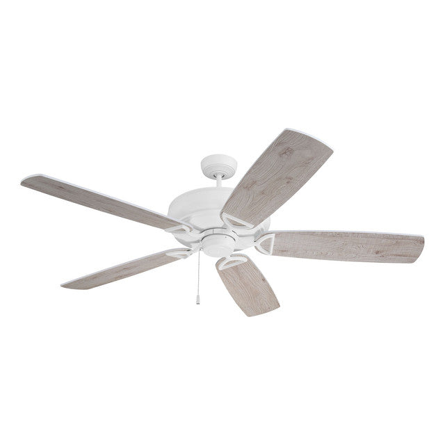 SAP62MWW5 - Supreme Air Plus 62" 5 Blade Indoor / Outdoor Ceiling Fan - Pull Chain - Matte White