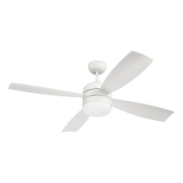 SBN52W4 - Sebastion 52" 4 Blade Indoor / Outdoor Ceiling Fan with Light Kit - Wi-Fi Remote Control -