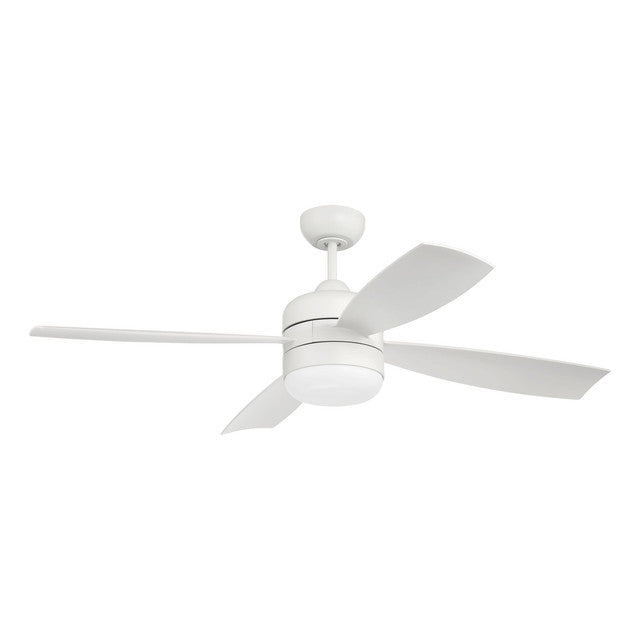SBN52W4 - Sebastion 52" 4 Blade Indoor / Outdoor Ceiling Fan with Light Kit - Wi-Fi Remote Control -