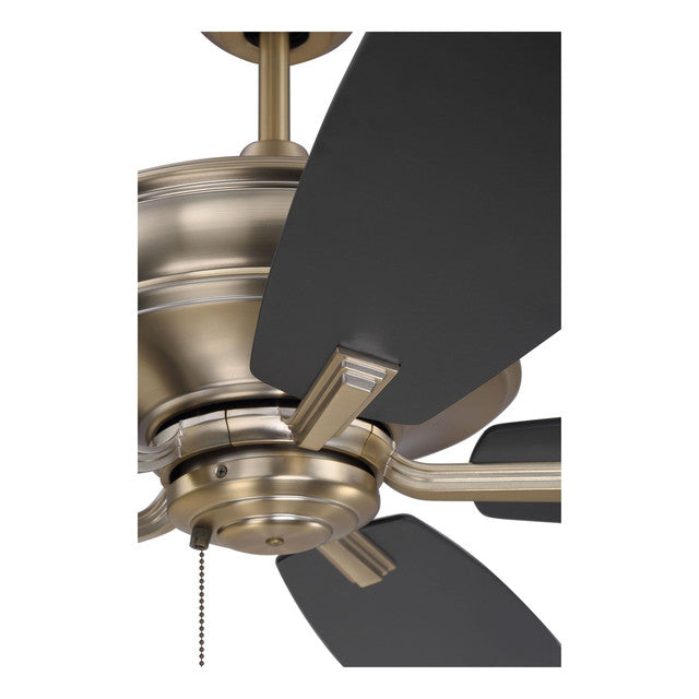 SLN56SB5 - Sloan 56" 5 Blade Ceiling Fan - Pull Chain - Satin Brass