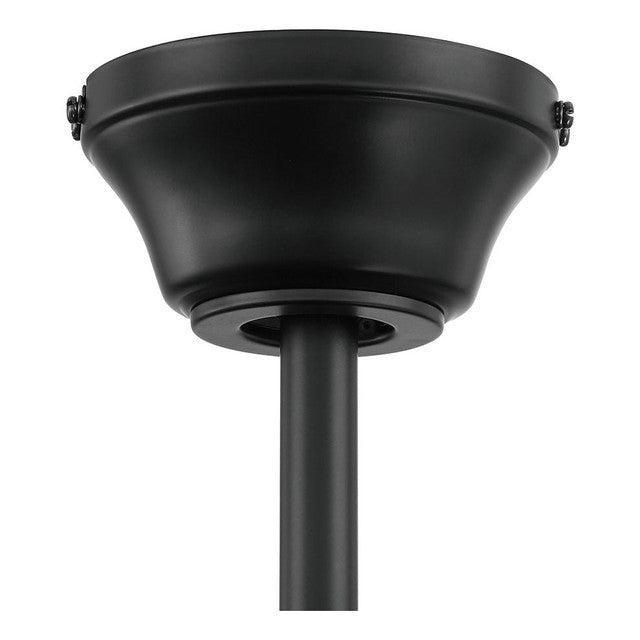 TEA52FBSB4 - Teana 52" 4 Blade Ceiling Fan with Light Kit - Wall Control - Flat Black / Satin Brass