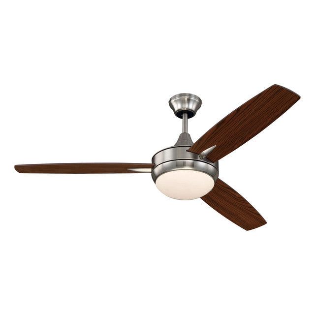 TG52BNK3 - Targas 52" 3 Blade Ceiling Fan with Light Kit - Brushed Polished Nickel