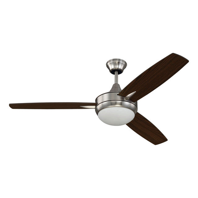 TG52BNK3 - Targas 52" 3 Blade Ceiling Fan with Light Kit - Brushed Polished Nickel