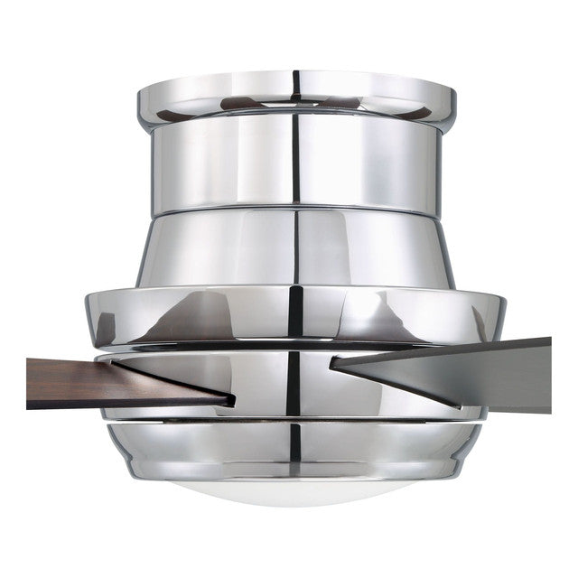 TMPH44CH5 - Tempo Hugger 44" 5 Blade Ceiling Fan with Light Kit - Remote & Wall Control - Chrome