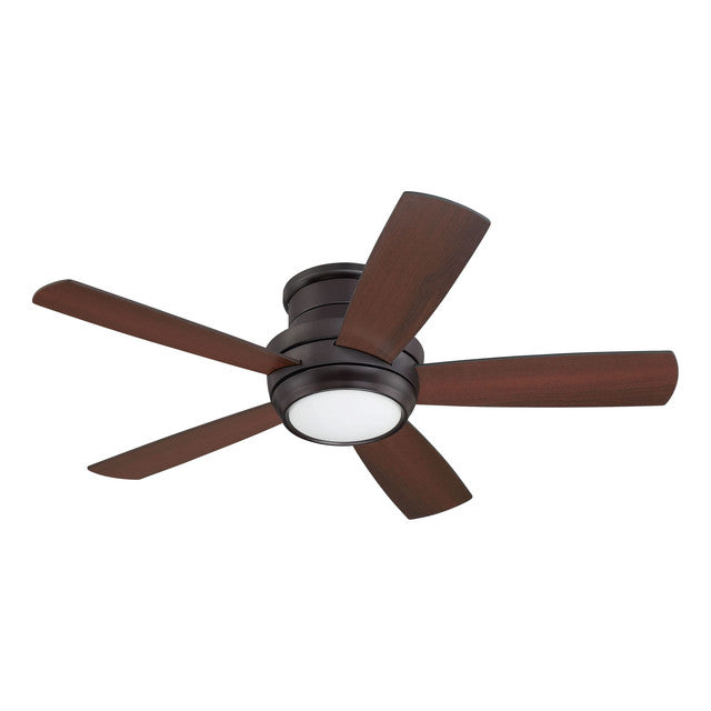 TMPH44OB5 - Tempo Hugger 44" 5 Blade Ceiling Fan with Light Kit - Remote & Wall Control - Oiled Bron