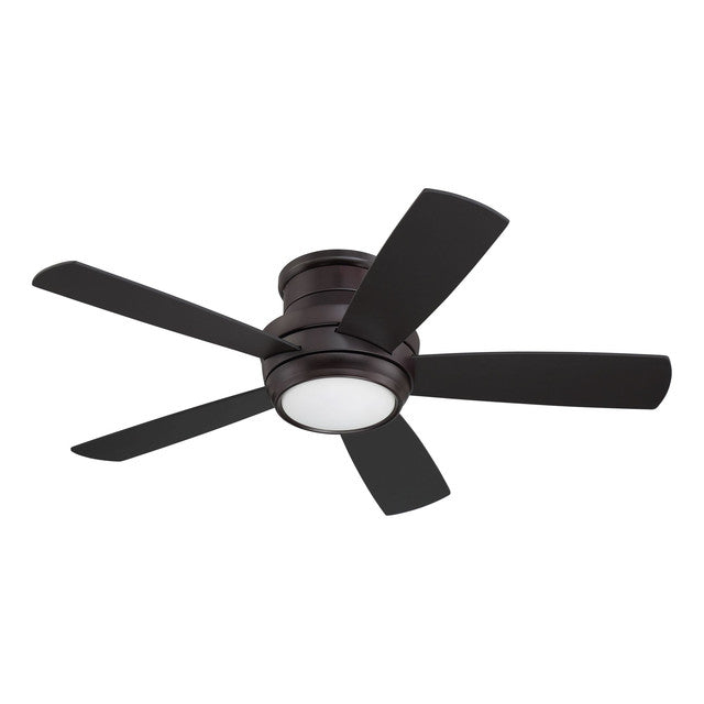 TMPH44OB5 - Tempo Hugger 44" 5 Blade Ceiling Fan with Light Kit - Remote & Wall Control - Oiled Bron