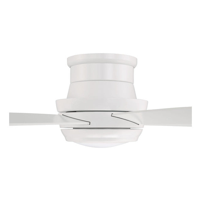 TMPH44W5 - Tempo Hugger 44" 5 Blade Ceiling Fan with Light Kit - Remote & Wall Control - White