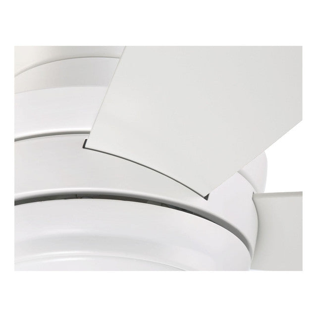 TMPH44W5 - Tempo Hugger 44" 5 Blade Ceiling Fan with Light Kit - Remote & Wall Control - White