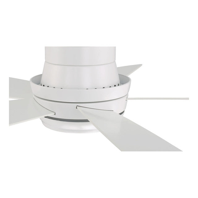 TMPH44W5 - Tempo Hugger 44" 5 Blade Ceiling Fan with Light Kit - Remote & Wall Control - White